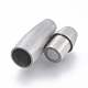 304 Stainless Steel Magnetic Clasps with Glue-in Ends STAS-D242-02P-B-2
