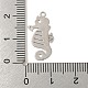 Pendentifs embellissements en métal gravé en laiton KKC-D001-03P-3