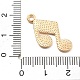 Pendente smaltati in lega&nbsp;PALLOY-E582-08KCG-04-3