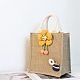 Jute Tote Bags Soft Cotton Handles Laminated Interior ABAG-F003-03-1