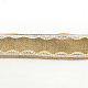 黄麻布リボン  ヘシアンリボン  ジュートリボン  レースで  ジュエリー作りのための  淡い茶色  1-7/8インチ（48mm）  約5m /ロール OCOR-R018-05-3