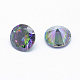 Cubic Zirconia Pointed Back Cabochons X-ZIRC-M002-10mm-010-2