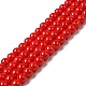 Painted Glass Bead Strands X-DGLA-S071-6mm-49-1
