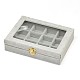 Boîtes à bijoux en bois rectangle OBOX-L001-04D-1