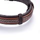 Bracelets de cordon en cuir BJEW-F347-09A-2