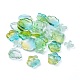 Galvanoplastie perles de verre transparentes EGLA-L027-D-2