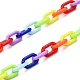 (venta de fábrica de fiestas de joyería) collares de cadena de cable de acrílico personalizados NJEW-JN02899-01-3
