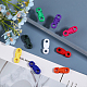 CHGCRAFT 54Pcs 9 Colors Plastic Side Release Buckles KY-CA0001-51-4
