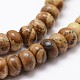 Chapelets de perles en jaspe avec images naturelles G-G734-01-5x8mm-3