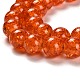 Spray Painted Crackle Glass Beads Strands X-CCG-Q001-10mm-09-3