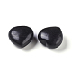 Perles en pierre noire naturelle G-E549-01-2