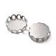 316 Surgical Stainless Steel Cabochon Tray Settings STAS-I187-01B-P-3