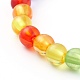 Transparent Acrylic Beads Stretch Bracelet Sets for Kids BJEW-JB06512-6
