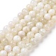 Natürlichen weißen Mondstein Perlen Stränge G-F674-08-8mm-01-1