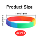Браслет Rainbow Pride на силиконовом шнуре BJEW-WH0017-16-2