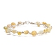 Geflochtenes Perlenarmband aus natürlichem gelbem Opal BJEW-JB07998-05-1