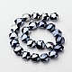 Electroplate Opaque Solid Color Glass Beads Strands EGLA-M021-02-2