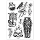 GLOBLELAND Skeleton Human Body Spine Clear Stamps Retro Witchcraft Theme Silicone Clear Stamp Seals for DIY Scrapbooking Journals Decorative Cards Making Photo Album DIY-WH0167-57-0490-8