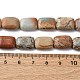 Натуральные бусины из аква терра яшмы G-L624-F03-14x10mm-5