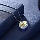 Trendy 925 Sterling Silver Pendant Necklace NJEW-BB30905-5