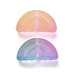 Perles acryliques transparentes lumineuses de style caoutchouté LACR-Q002-04-2