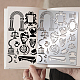 Stencil personalizzati per fustelle in metallo in acciaio inossidabile a tema roma DIY-WH0289-076-5