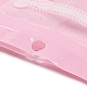 プラスチック包装のジップロック袋  クリアウィンドウ付き  トップセルフシールパウチ  長方形  ピンク  16x9x0.15cm  片側の厚さ：2.5ミル（0.065mm） OPP-D003-03C-3