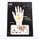 Mixed Shapes Removable Fake Hand Art Temporary Tattoos Paper Stickers AJEW-L044-04-2