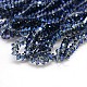 Electroplate Glass Beads Strands EGLA-J027-F07-2