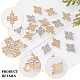 CHGCRAFT 48Pcs 2 Colors Cross Charms with Crystal Rhinestone Religion Cross Connector Pendants for DIY Necklace Bracelet Earring Making FIND-CA0005-43-5