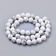 Chapelets de perles en howlite naturelle G-S259-47-10mm-2