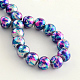 Chapelets de perles en verre peint DGLA-Q014-6mm-02-3