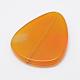 天然石瑪瑙ビーズ  三角形  オレンジ  58~60x44~46x6mm  穴：2mm G-E357-01-3