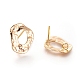 Brass Stud Earring Findings X-KK-S348-106-1