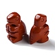 Figurines de dinosaures de guérison sculptées en jaspe rouge naturel G-B062-07D-2