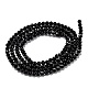 Natürliche schwarze Turmalin Perlen Stränge G-H266-11B-3