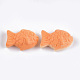 樹脂デコデンカボション  たい焼き  模造食品  サンゴ  19x14x6.5mm CRES-T011-04-2
