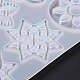 Stampi in silicone fai da te con ciondolo a forma di vortice e fiore DIY-E057-01-6