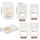 Pandahall elite 8pcs 4 styles boîte de rangement en plastique pour pièces de monnaie AJEW-PH0005-03-2