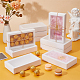 Картонные ящики для хранения подарков с прозрачной крышкой CON-WH0092-72C-01-6