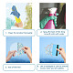 16 Sheets 4 Styles Waterproof PVC Colored Laser Stained Window Film Static Stickers DIY-WH0314-092-3