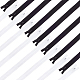Benecreat48pcsナイロンジップファスナー  鉄のジッパー付き  衣類用アクセサリー  ミックスカラー  25x2.5x0.2cm FIND-BC0001-77-1