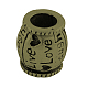 Tibetan Style Barrel European Bead Enamel Settings X-TIBEB-7794-AB-NR-1