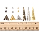 690Pcs 12 Style Iron Bead Cap & Cone Sets IFIN-FS0001-23-6