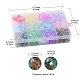 396 pièces 12 couleurs perles acryliques craquelées transparentes CACR-YW0001-06-4