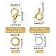 PandaHall Elite Metal Jewelry Clasps Kits KK-PH0001-54-2