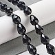 Natural Black Agate Beads Strands G-P520-B15-01-2