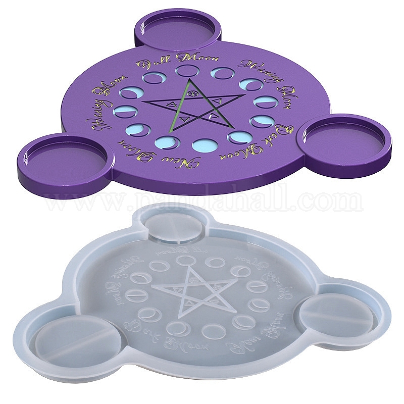 Boîte Moule à Bougie Magique - Écologie - Formes Côté, étoile, Lune - Plastique, Neuf