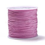 Hilo de nylon trenzada, Cordón de anudar chino cordón de abalorios para hacer joyas de abalorios, violeta, 0.8mm, aproximamente 100 yardas / rodillo