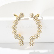 Серьги-гвоздики из циркония EJEW-M077-17G